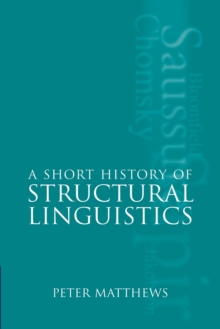 Image for A short history of structural linguistics