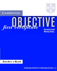 Image for Objective: First certificate teacher's book
