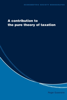 Contribution to the Pure Theory of Taxation
