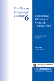 Image for Multilingual Glossary of Language Testing Terms