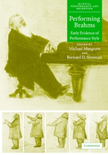 Image for Performing Brahms