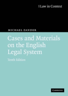 Image for Cases and Materials on the English Legal System