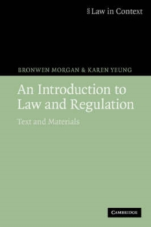 Image for An introduction to law and regulation