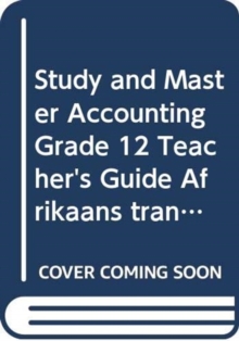 Study and Master Accounting Grade 12 Teacher's Guide Afrikaans translation