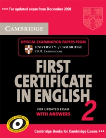 Image for Cambridge First Certificate in English 2 for Updated Exam Student's Book with Answers