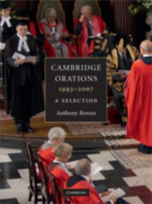 Image for Cambridge orations, 1993-2007  : a selection