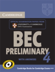 Image for Cambridge BEC 4 Preliminary Self-study Pack (Student's Book with answers and Audio CD)