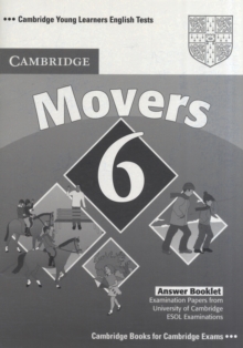 Image for Cambridge Young Learners English Tests 6 Movers Answer Booklet
