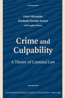 Image for Crime and Culpability