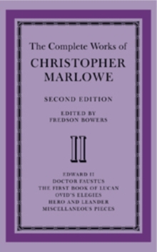 Image for The Complete Works of Christopher Marlowe 2 Volume Paperback Set