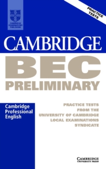 Image for Cambridge BEC Preliminary Audio Cassette