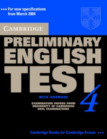 Image for Cambridge preliminary English test 4: Self-study pack