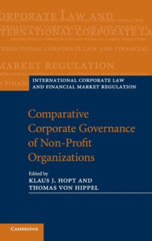 Image for Comparative Corporate Governance of Non-Profit Organizations