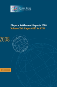 Dispute Settlement Reports 2008: Volume 16, Pages 6187-6714