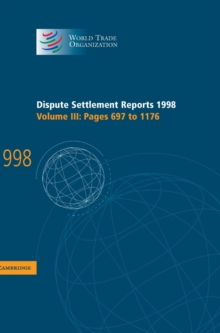 Dispute Settlement Reports 1998: Volume 3, Pages 697-1176