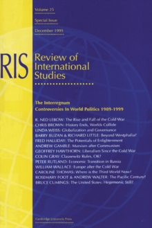 Image for The Interregnum: Controversies in World Politics 1989-1999