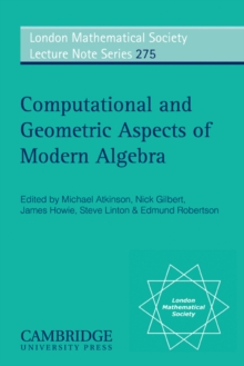 Image for Computational and Geometric Aspects of Modern Algebra