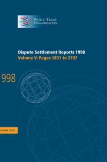 Dispute Settlement Reports 1998: Volume 5, Pages 1831-2197