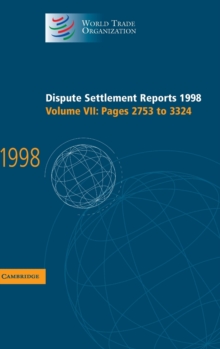 Dispute Settlement Reports 1998: Volume 7, Pages 2753-3324