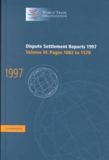Dispute Settlement Reports 1997: Volume 3, Pages 1083-1578