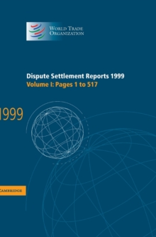 Dispute Settlement Reports 1999: Volume 1, Pages 1-517
