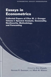 Image for Essays in econometrics  : collected papers of Clive W.J. Granger