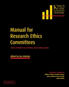 Image for Manual for Research Ethics Committees