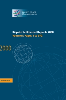 Dispute Settlement Reports 2000: Volume 1, Pages 1-572