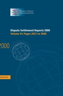 Dispute Settlement Reports 2000: Volume 6, Pages 2621-3040