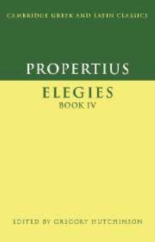 Image for Propertius: Elegies Book IV