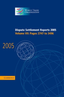 Image for Dispute Settlement Reports Complete Set 178 Volume Hardback Set : Volumes 1996-2013