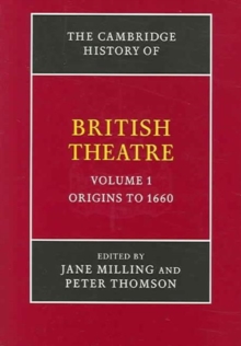 Image for The Cambridge History of British Theatre 3 Volume Hardback Set