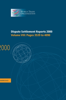 Dispute Settlement Reports 2000: Volume 8, Pages 3539-4090