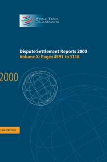 Dispute Settlement Reports 2000: Volume 10, Pages 4591-5118