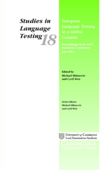 Image for European Language Testing in a Global Context
