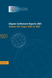 Dispute Settlement Reports 2001: Volume 8, Pages 3303-4047