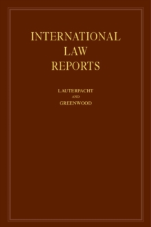 International Law Reports: Volume 125