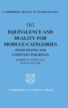 Image for Equivalence and duality for module categories with tilting and cotilting for rings