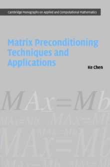 Image for Matrix Preconditioning Techniques and Applications