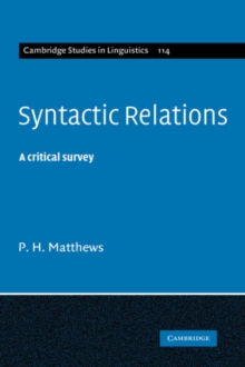 Image for Syntactic relations