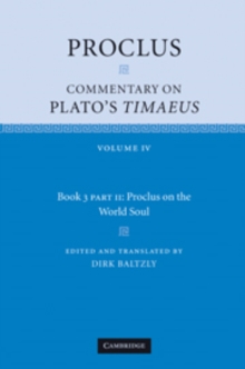 Image for Proclus: Commentary on Plato's Timaeus, Part 2, Proclus on the World Soul