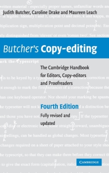 Image for Butcher's copy-editing  : the Cambridge handbook for editors, copy-editors and proofreaders