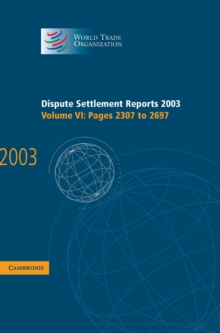 Dispute Settlement Reports 2003