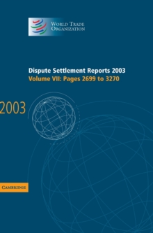 Dispute Settlement Reports 2003