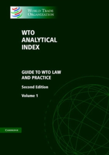 Image for WTO Analytical Index 2 Volume Hardback Set