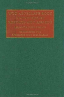 WTO Appellate Body Repertory of Reports and Awards