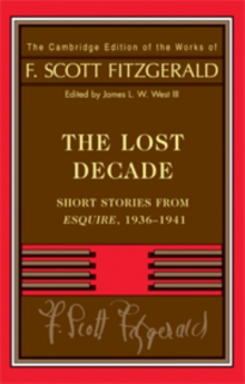 Image for The Cambridge Edition of the Works of F. Scott Fitzgerald