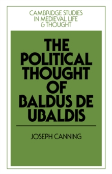 Political Thought of Baldus de Ubaldis