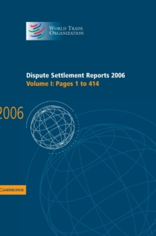 Dispute Settlement Reports 2006: Volume 1, Pages 1-414