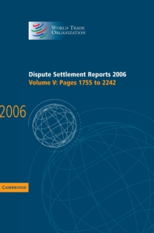 Dispute Settlement Reports 2006: Volume 5, Pages 1755-2244